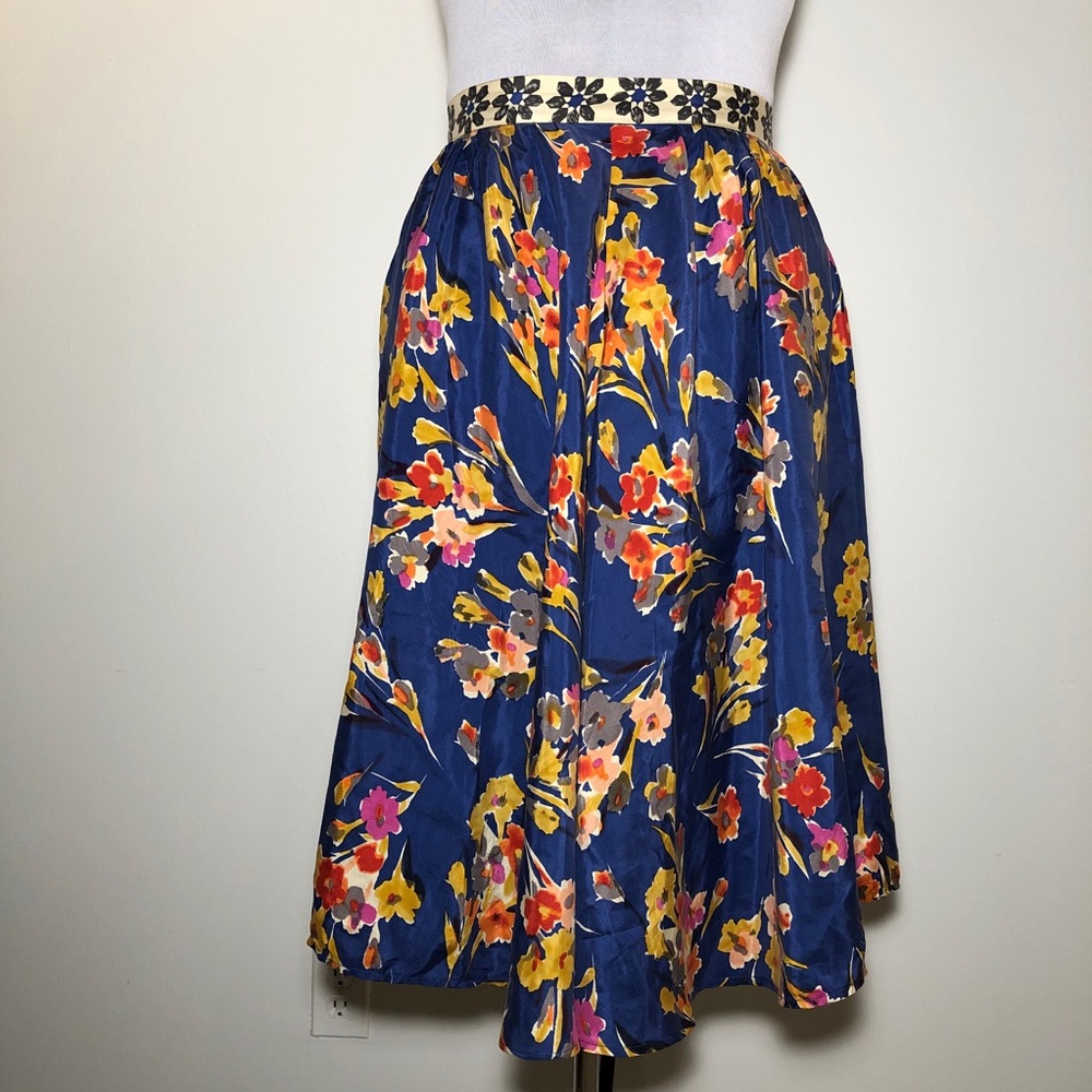 Anthropologie floral skirt